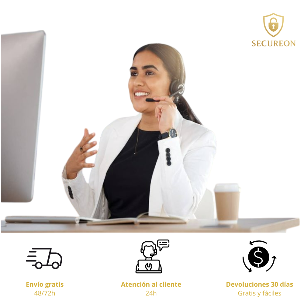 SECUREON CORE I Alarma inteligente con pantalla de 4.3 pulgadas, WIFI, GSM, seguridad para el hogar con sensor de movimiento PIR.